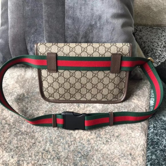 Gucci GG Belt Shoulder Bag Grey - Picture 2 of 7
